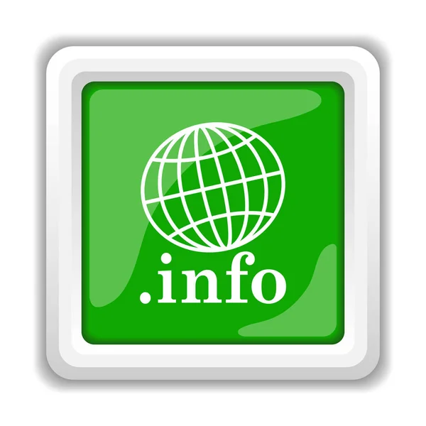 Info Icon Internet Button White Background — Stock Photo, Image