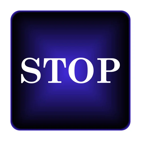 Stoppa ikonen — Stockfoto