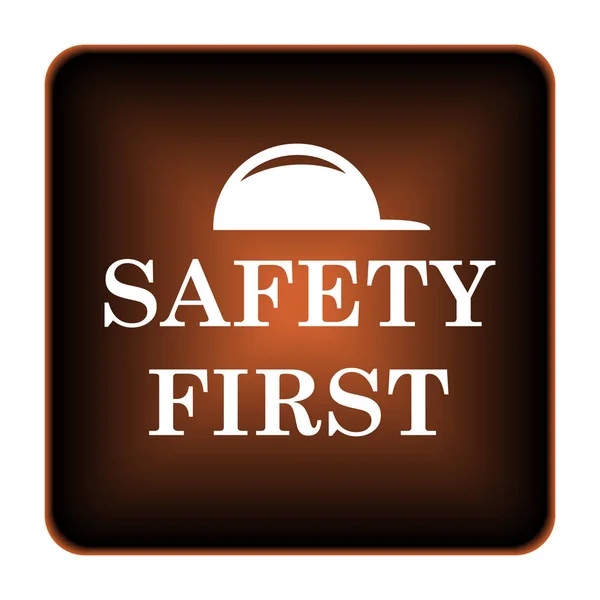 Safety first icon — Stock Photo, Image