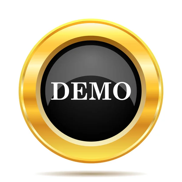 Demo Icon Internet Button White Background — Stock Photo, Image