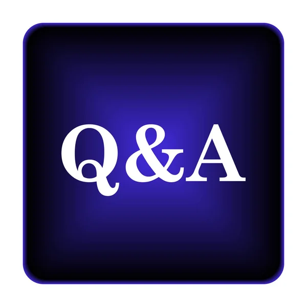 Icono de Q & A — Foto de Stock