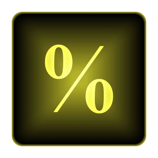 Ícone percentual — Fotografia de Stock