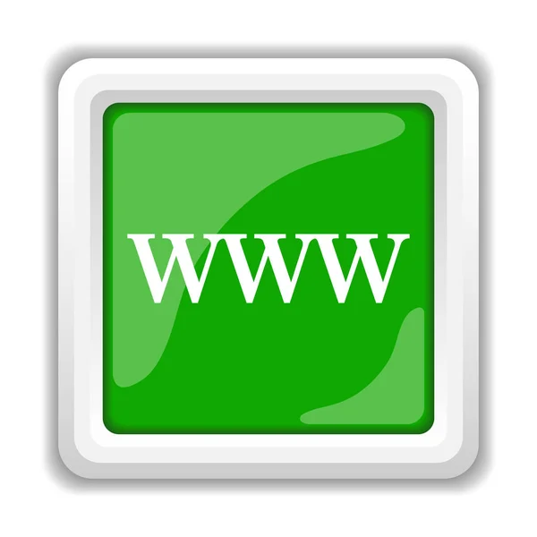 Www Symbol Internet Taste Auf Weißem Hintergrund — Stockfoto