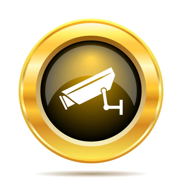 Surveillance Camera Icon Internet Button White Background — Stock Photo, Image