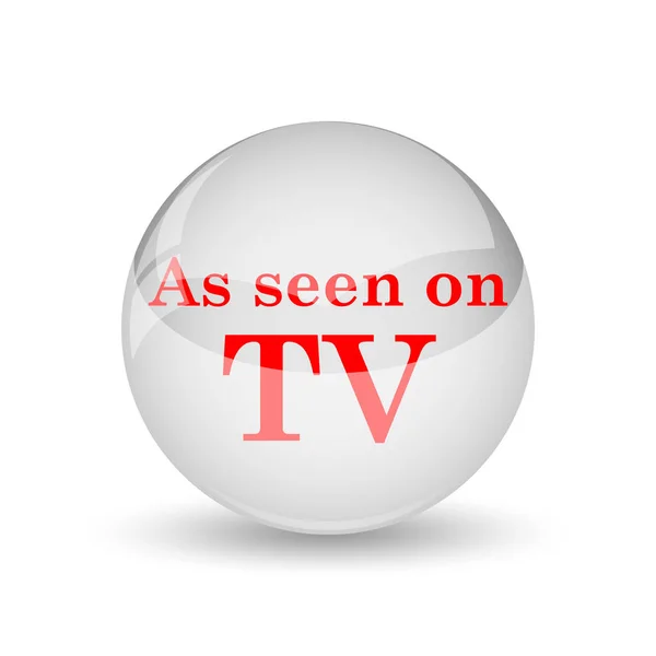 Como visto no ícone de TV — Fotografia de Stock