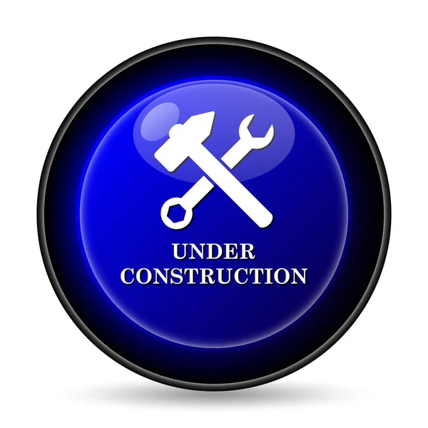 Construction Icon Internet Button White Background — Stock Photo, Image