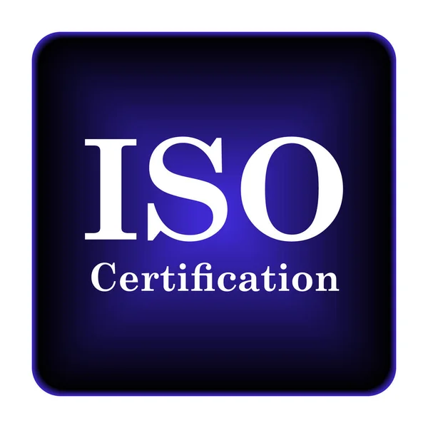 Ícone de certificação iso — Fotografia de Stock