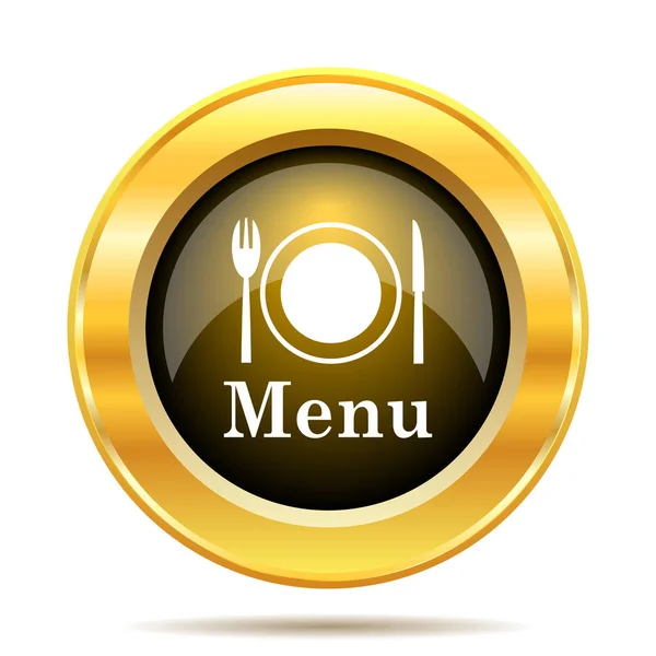 Menu Icon Internet Button White Background — Stock Photo, Image