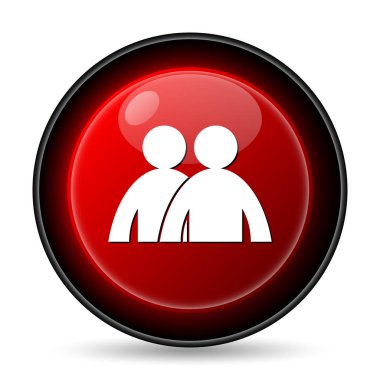 Forum simgesi. Beyaz arka plan üzerinde Internet düğmesi