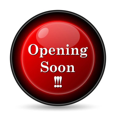 Yakında simge açılıyor. Beyaz arka plan üzerinde Internet düğmesi