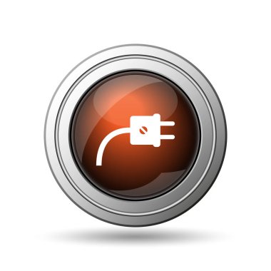 Tak simgesi. Beyaz arka plan üzerinde Internet düğmesi