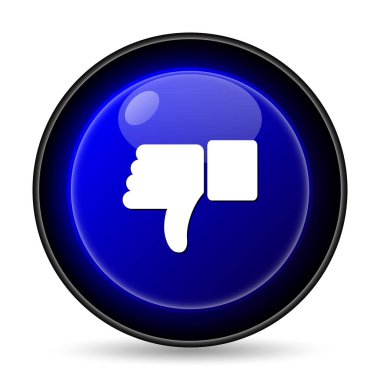 Başparmak simgesi. Beyaz arka plan üzerinde Internet düğmesi