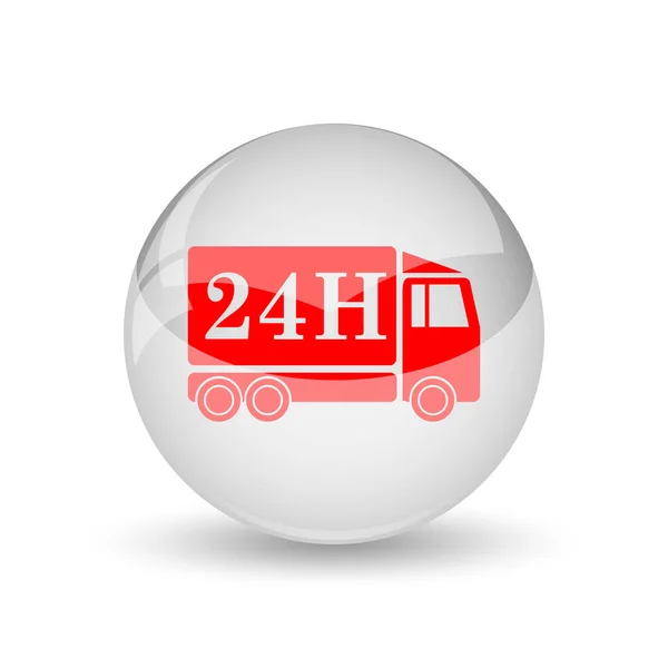 24H delivery truck icon — Stock Photo, Image