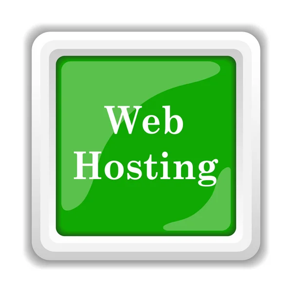 Web Hosting Εικονίδιο Κουμπί Internet Άσπρο Φόντο — Φωτογραφία Αρχείου