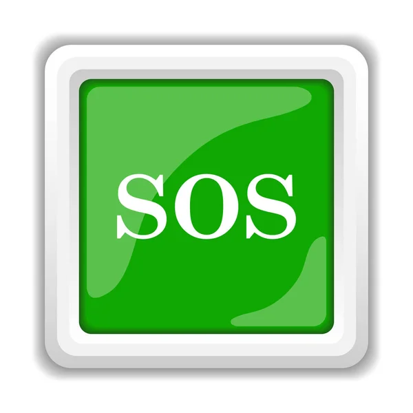 Sos Icon Internet Button White Background — Stock Photo, Image