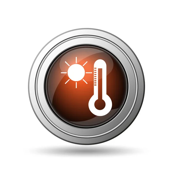 Nap és a hőmérő ikon — Stock Fotó
