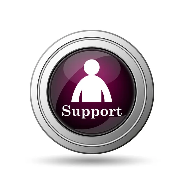 Support Icon Internet Button White Background — Stock Photo, Image