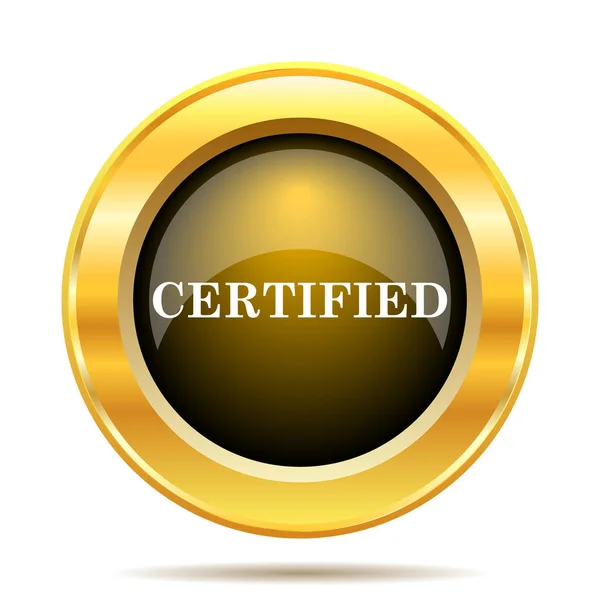 Gecertificeerde pictogram — Stockfoto