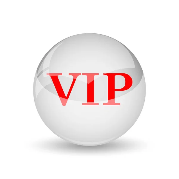 Ícone Vip Botão Internet Fundo Branco — Fotografia de Stock