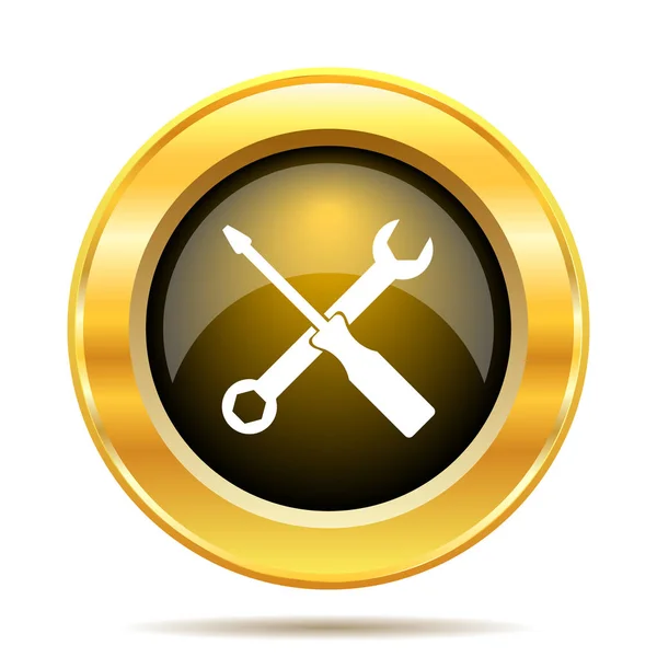 Tools Icon Internet Button White Background — Stock Photo, Image