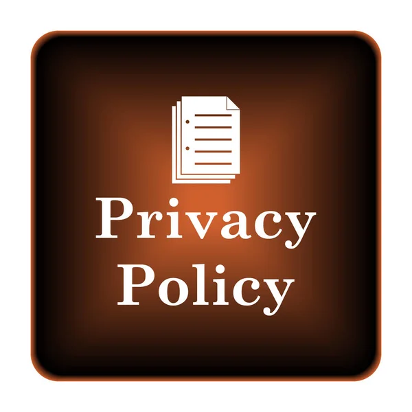 Privacy Policy Icon Internet Button White Background — Stock Photo, Image