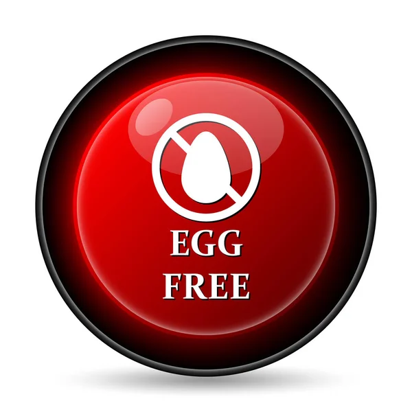 Egg Free Icon Internet Button White Background — Stock Photo, Image