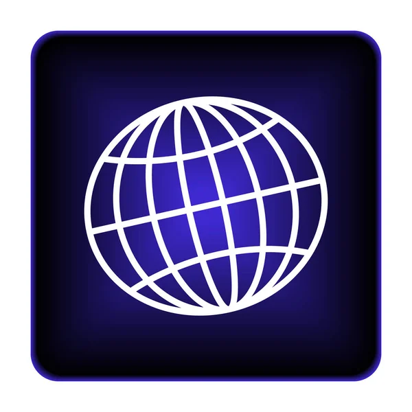 Globe-icoon — Stockfoto