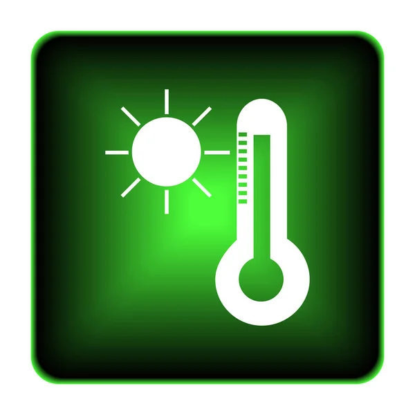 Εικονίδιο ήλιου και θερμόμετρο — Φωτογραφία Αρχείου