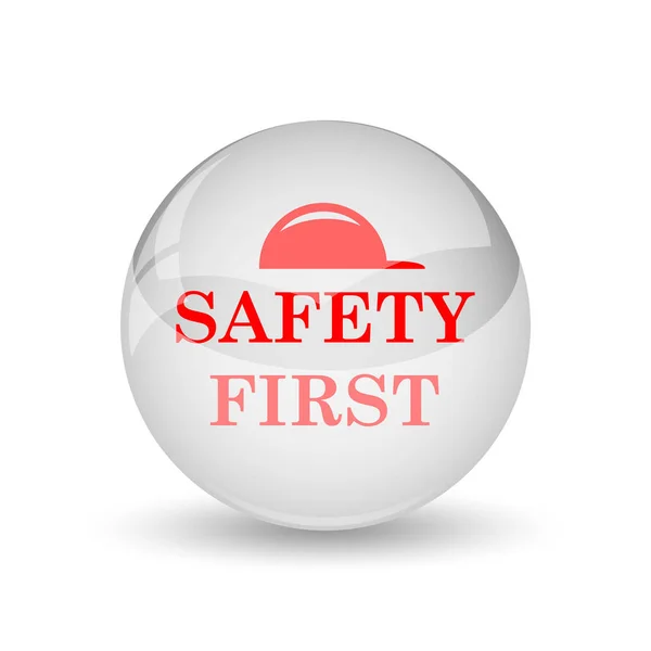 Safety first icon — Stock Photo, Image