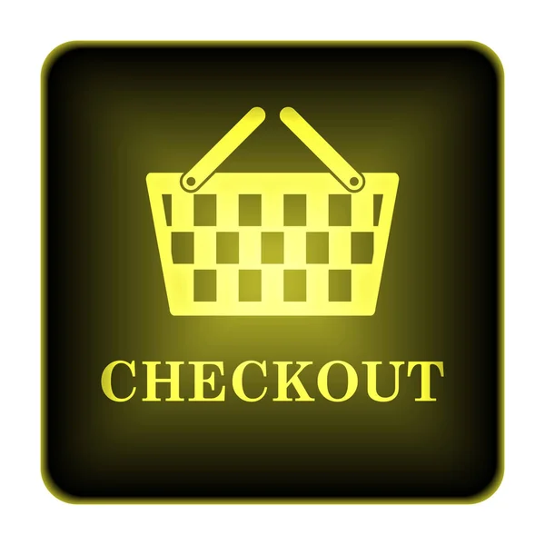 Ícone de checkout — Fotografia de Stock