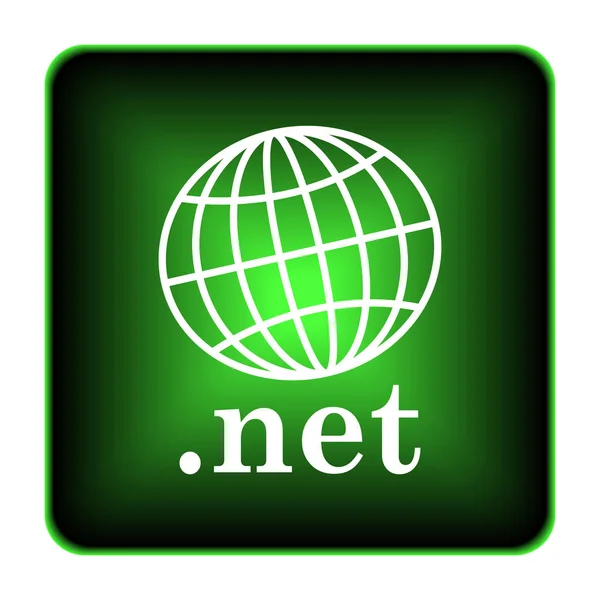 Net Simgesi Beyaz Arka Plan Üzerinde Internet Düğmesi — Stok fotoğraf