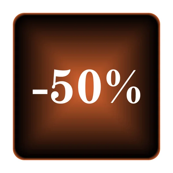 50 por ciento icono de descuento —  Fotos de Stock