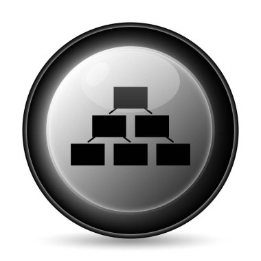 Kuruluş şeması simgesi. Beyaz arka plan üzerinde Internet düğmesi