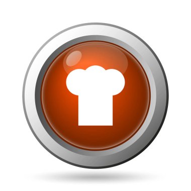 Şef simgesi. Beyaz arka plan üzerinde Internet düğmesi