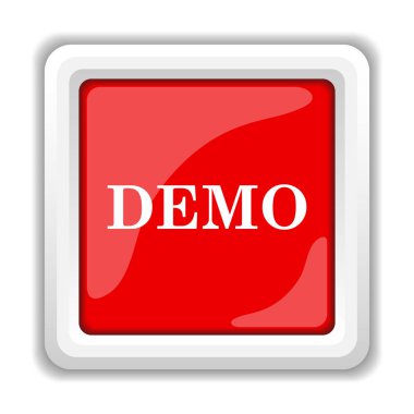 Demo simgesi. Beyaz arka plan üzerinde Internet düğmesi