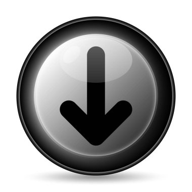 Ok simgesi. Beyaz arka plan üzerinde Internet düğmesi