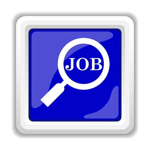 Search Job Icon Internet Button White Background — Stock Photo, Image