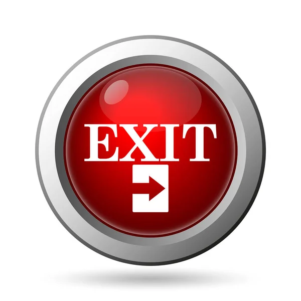 Exit 아이콘입니다 배경에서 인터넷 — 스톡 사진