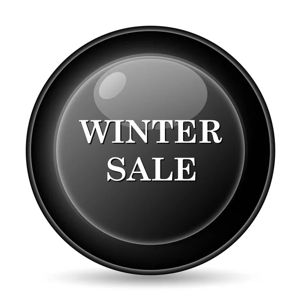 Winter Sale Icon Internet Button White Background — Stock Photo, Image