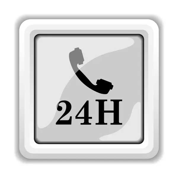 24h telefoonpictogram — Stockfoto