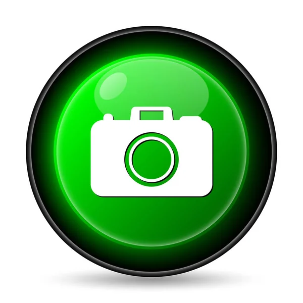 Photo Camera Icon Internet Button White Background — Stock Photo, Image