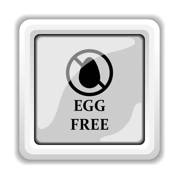 Eierfreies Symbol Internet Taste Auf Weißem Hintergrund — Stockfoto