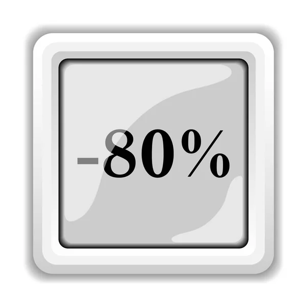 80 por ciento icono de descuento —  Fotos de Stock