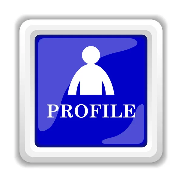 Profile Icon Internet Button White Background — Stock Photo, Image