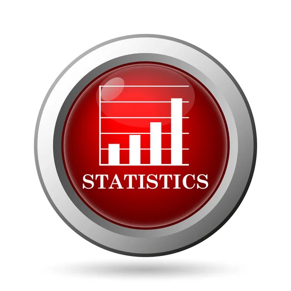 Statistik Symbol Internet Taste Auf Weißem Hintergrund — Stockfoto