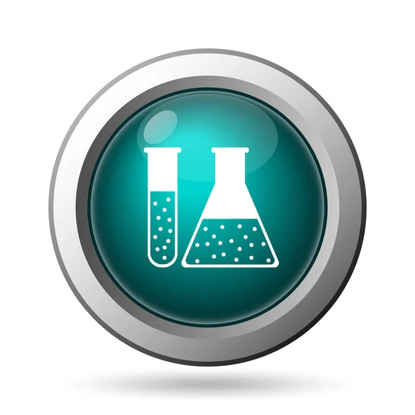Chemie Setzte Zeichen Internet Taste Auf Weißem Hintergrund — Stockfoto