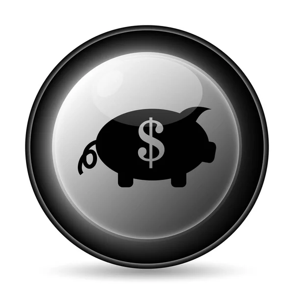 Money Icon Internet Button White Background — Stock Photo, Image