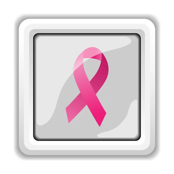 Breast Cancer Bandikon Internet Knappen Vit Bakgrund — Stockfoto