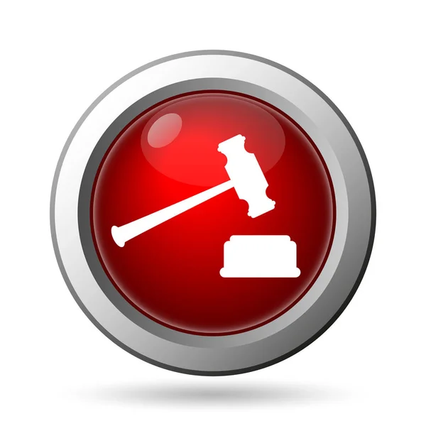Judge hammer icon — Stock Photo, Image
