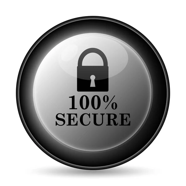 100 percent secure icon — Stock Photo, Image